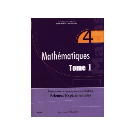 MATHÉMATIQUE Bac Science Exp Tome1