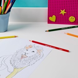 Crayons de Couleur STAR Color'Peps - 12 Crayons de Coloriage Ultra-résistants et Ergonomique  Maped
