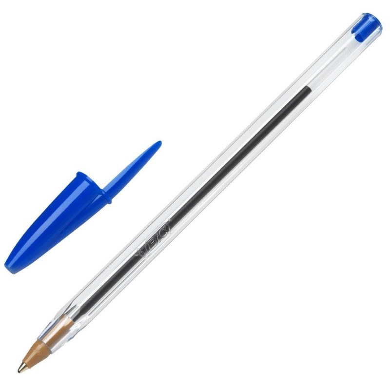 Stylo Bic a Bille cristal -Bleu