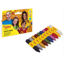 Crayons de couleur pour le visage boite de 10