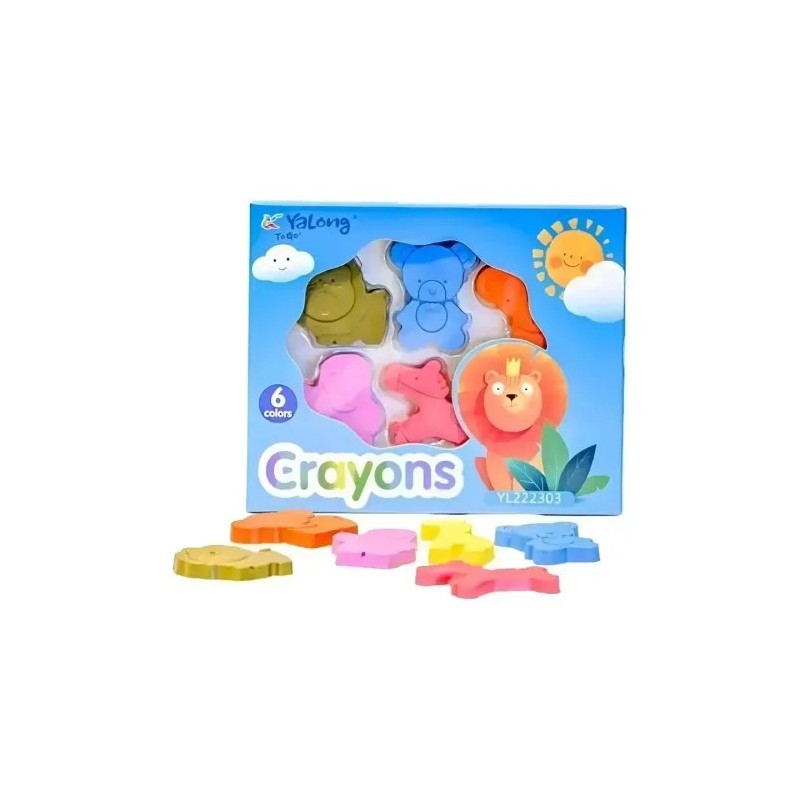 Yalong Wax Crayons, 6 colors