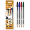 Pochette de 4 Stylos a bille Bic Cristal