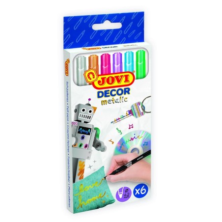 Jovi Decor Permanent Marker Metallic Effect Set - 4.2mm Bullet Point