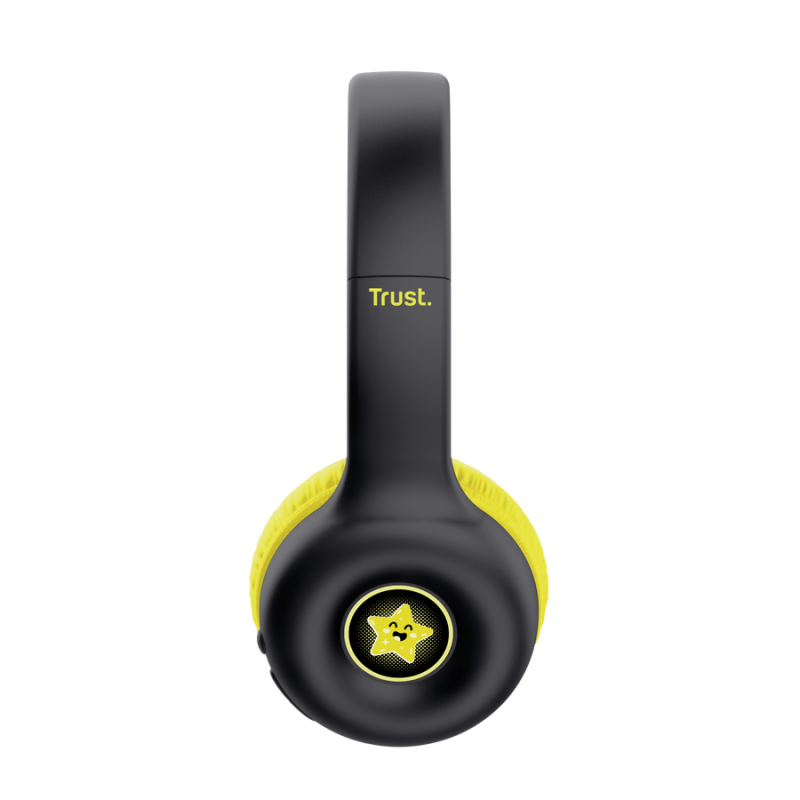 Casque sans fil Bluetooth Trust Nouna Kids / Jaune/Noir