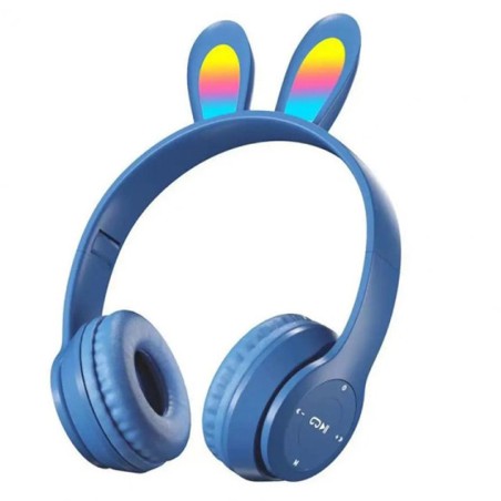 Casque-Micro Bluetooth P47 / Gris & Rouge