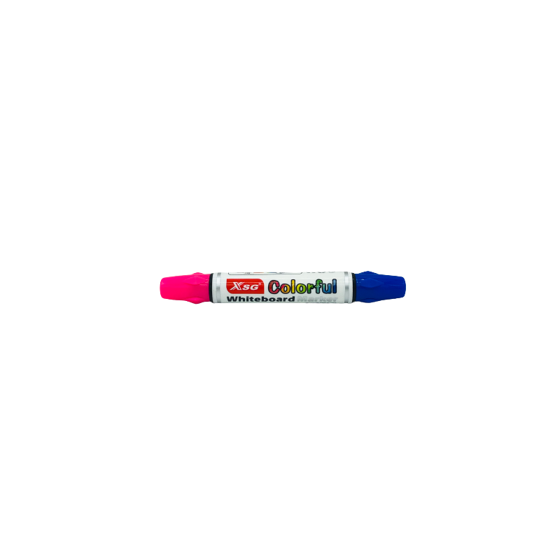 Feutre COLORFUL XSG whiteboard marker dual tip Rose / Bleu
