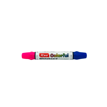 Feutre COLORFUL XSG whiteboard marker dual tip Rose / Bleu