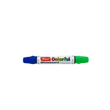Feutre COLORFUL XSG whiteboard marker dual tip Bleu/ Vert clair