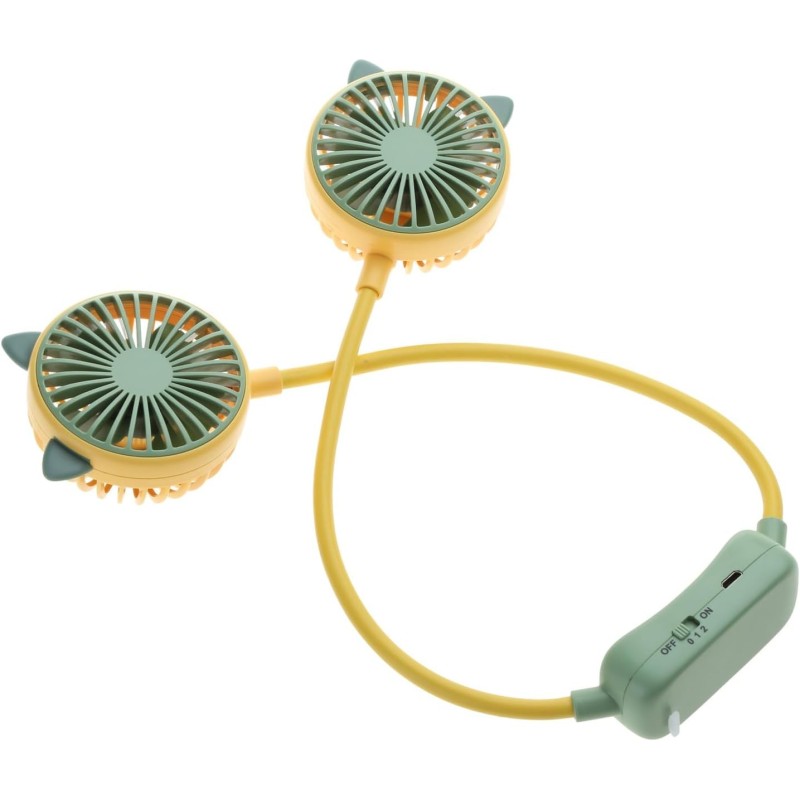 Ventilateur tour de cou portable mains libres rechargeable par USB