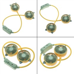 Ventilateur tour de cou portable mains libres rechargeable par USB