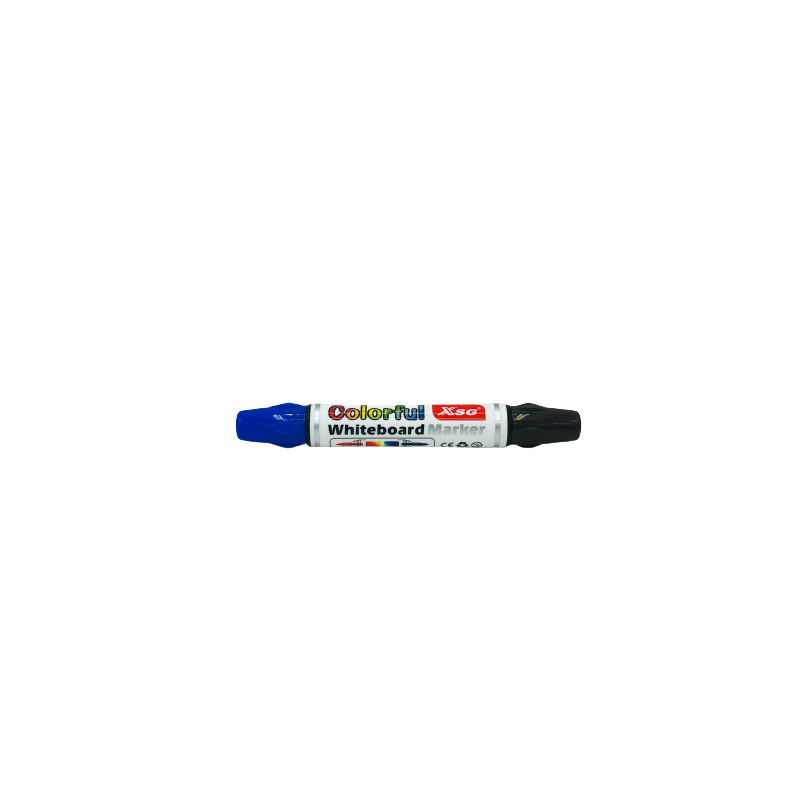 Feutre COLORFUL XSG whiteboard marker dual tip Noir /Bleu