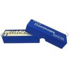 Jeu de dominos Double Six de 28 pièces, boîte de rangement bleue