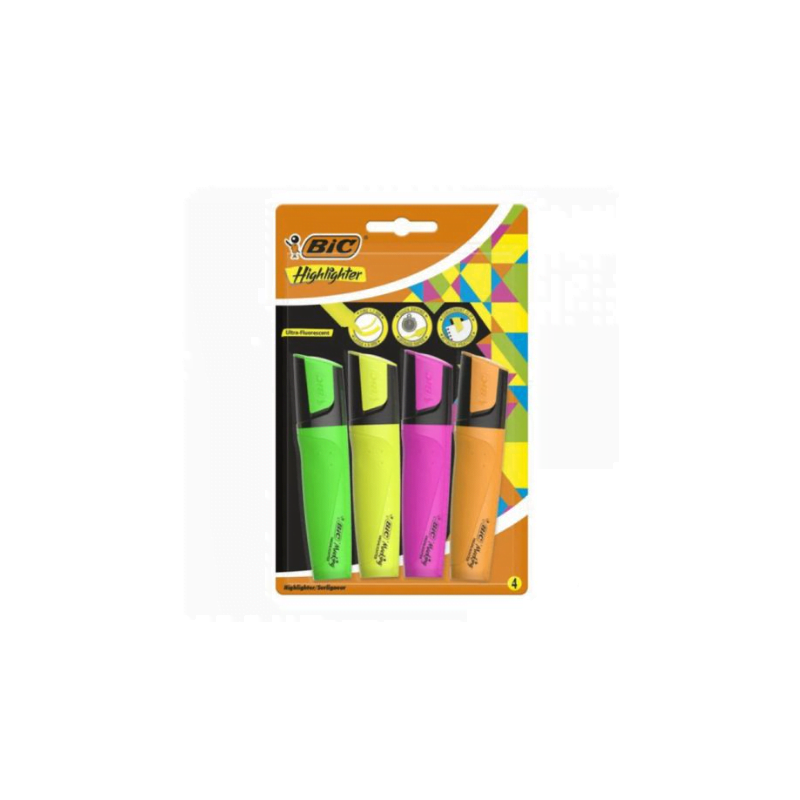 Surligneur 4 Couleur BIC