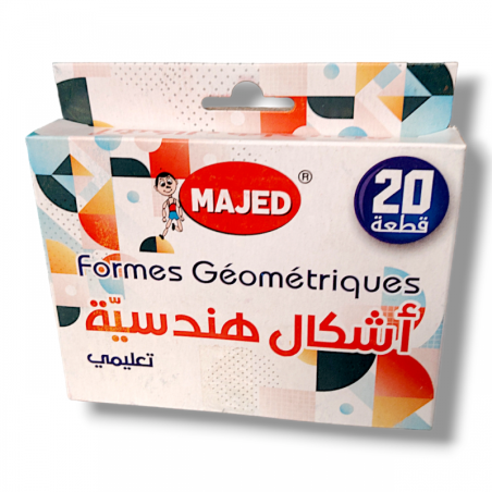 Formes géométrique  boite plastique MAJED