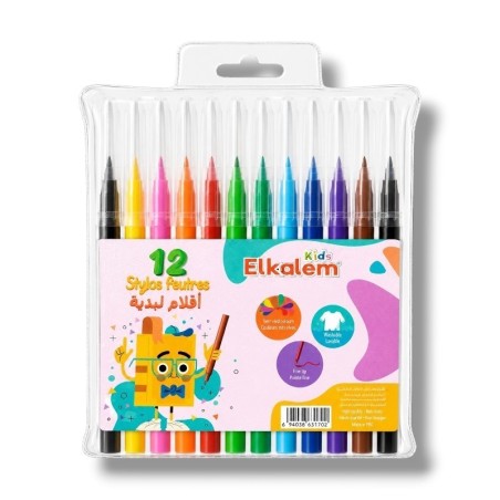 Feutre de coloriage 12 couleurs EL KALEM