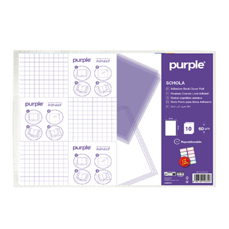 Paquet de 10 Pièces Feuilles Couvre livre Adhésif + Etiquettes de noms