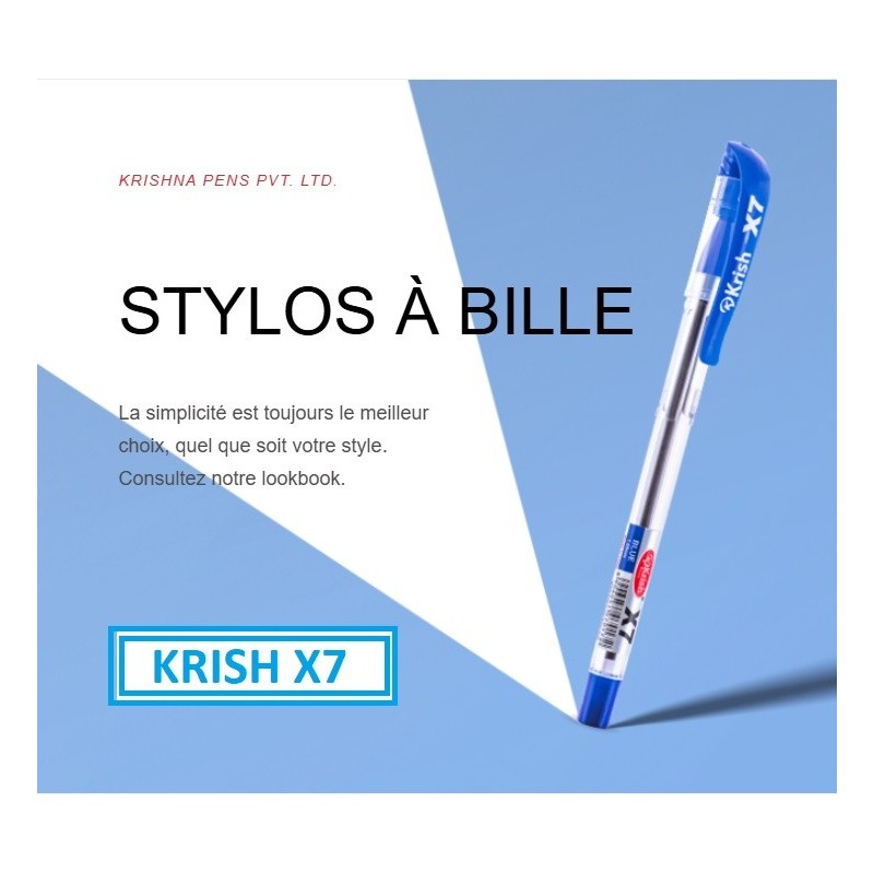 Stylos Krish X7 Bleu 1.0 mm