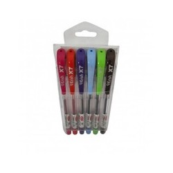 Pochette de 6  couleur stylos à bille Krish X7