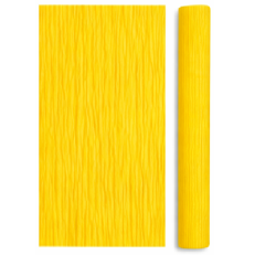 Papier crépon   50X200cm Jaune