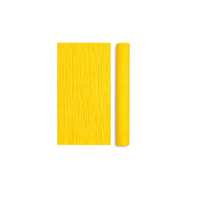 Papier crépon   50X200cm Jaune