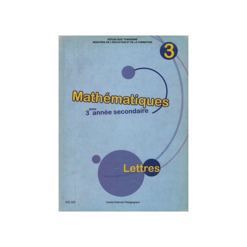 MATHÉMATIQUES 3ème Lettres