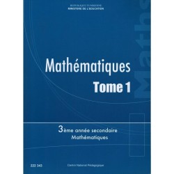 MATHEMATHIQUE 3ème Math Tome1