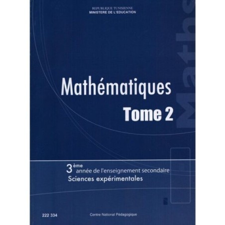 MATHÉMATIQUE 3ème Sciences Exp Tome2
