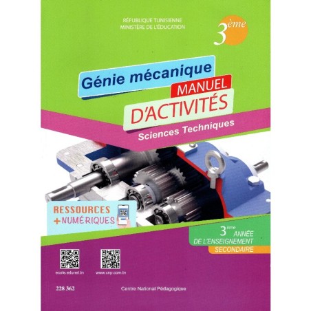 GENIE MÉCANIQUE MANUEL D ACTIVITÉS 3ème Technique
