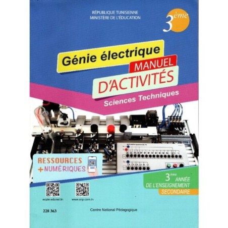 GENIE ÉLECTRIQUE MANUEL D ACTIVITÉS 3ème Technique